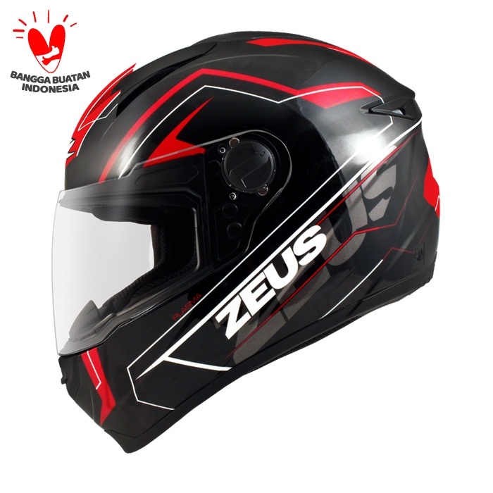 Helm Zeus ZS811 Plasma AL5 Black/Red - Free Dark Visor