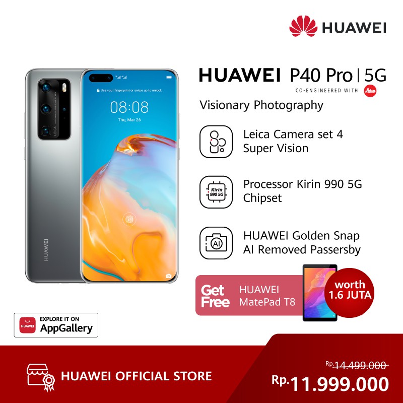 Huawei P40 Pro 5G [8GB+256GB] 50MP Leica Camera | Free