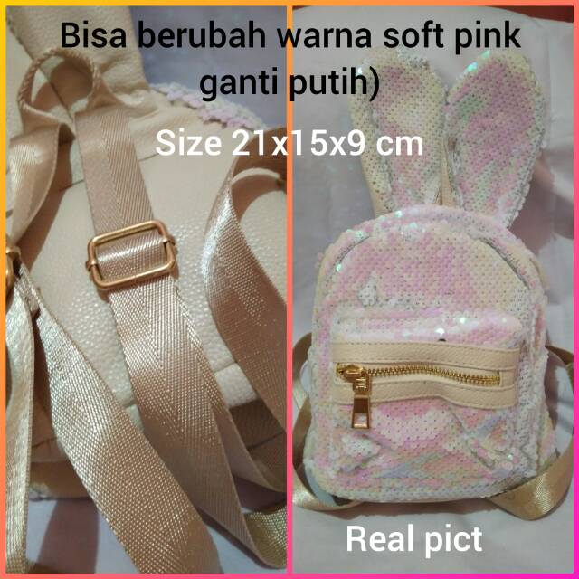 Tas ransel sequin anak Original