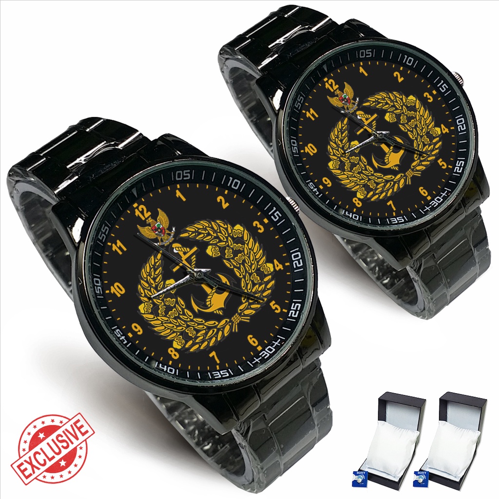 Jam Tangan Rantai Couple TNI A.L - 01 (Awesome)