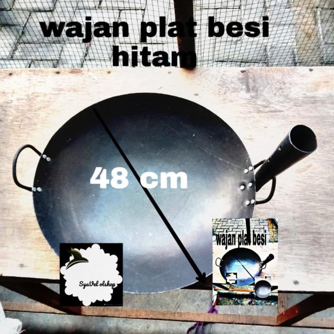 %%%%] wajan gagang plat besi 48 cm