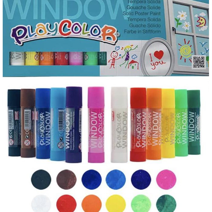 

Discount Playcolor Window Paint Sticks 12 colors washable window marker