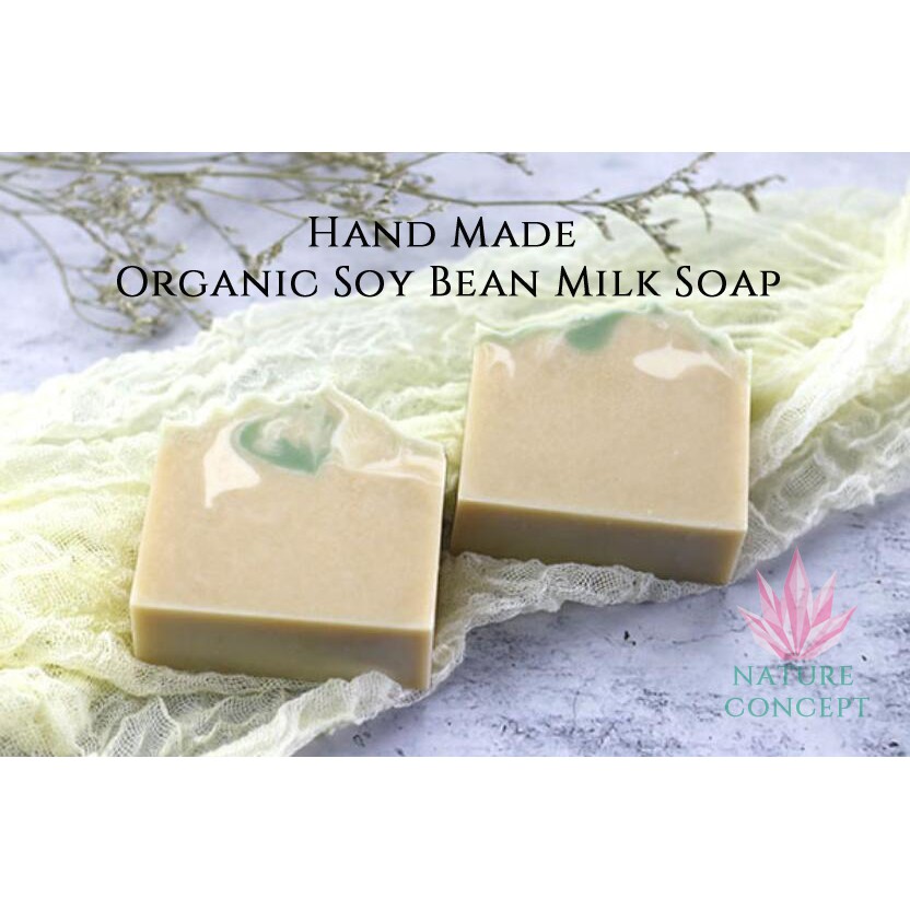 Sabun Cuci Muka Unik Organic Soy Bean Soap Handmade soap