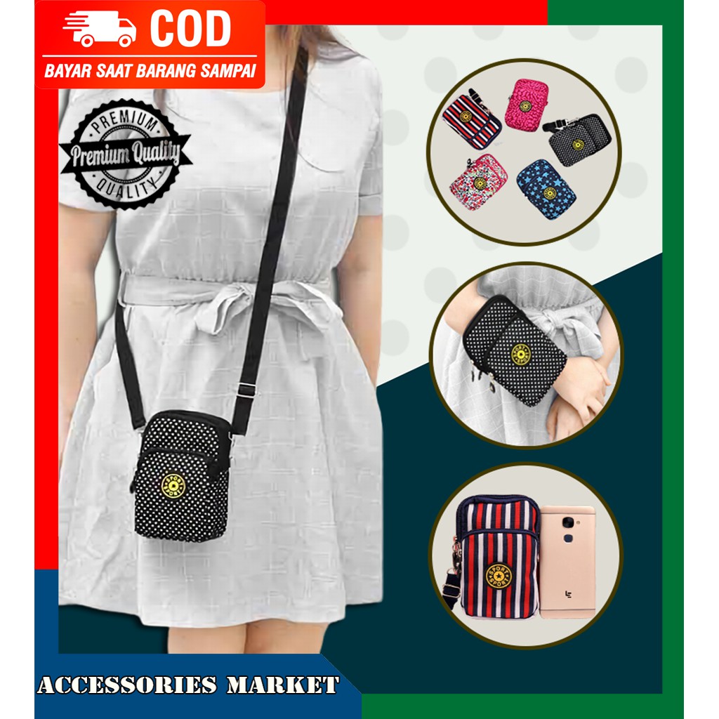 Tas Slempang Kecil Sling Bag HP Wanita Import