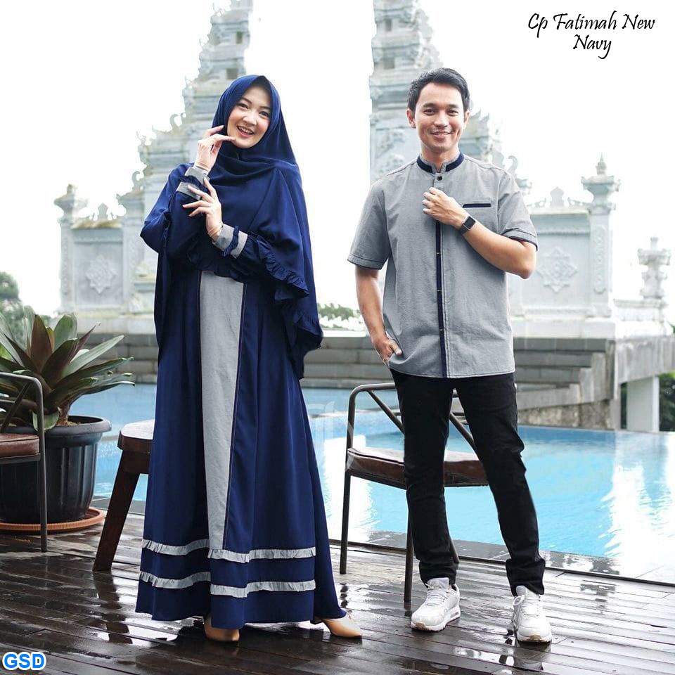 Cp Fatimah/Promo Baju Muslim Couple Berikut Hijab Murah/Gamis Couple/Baju Pasangan Sale!!!