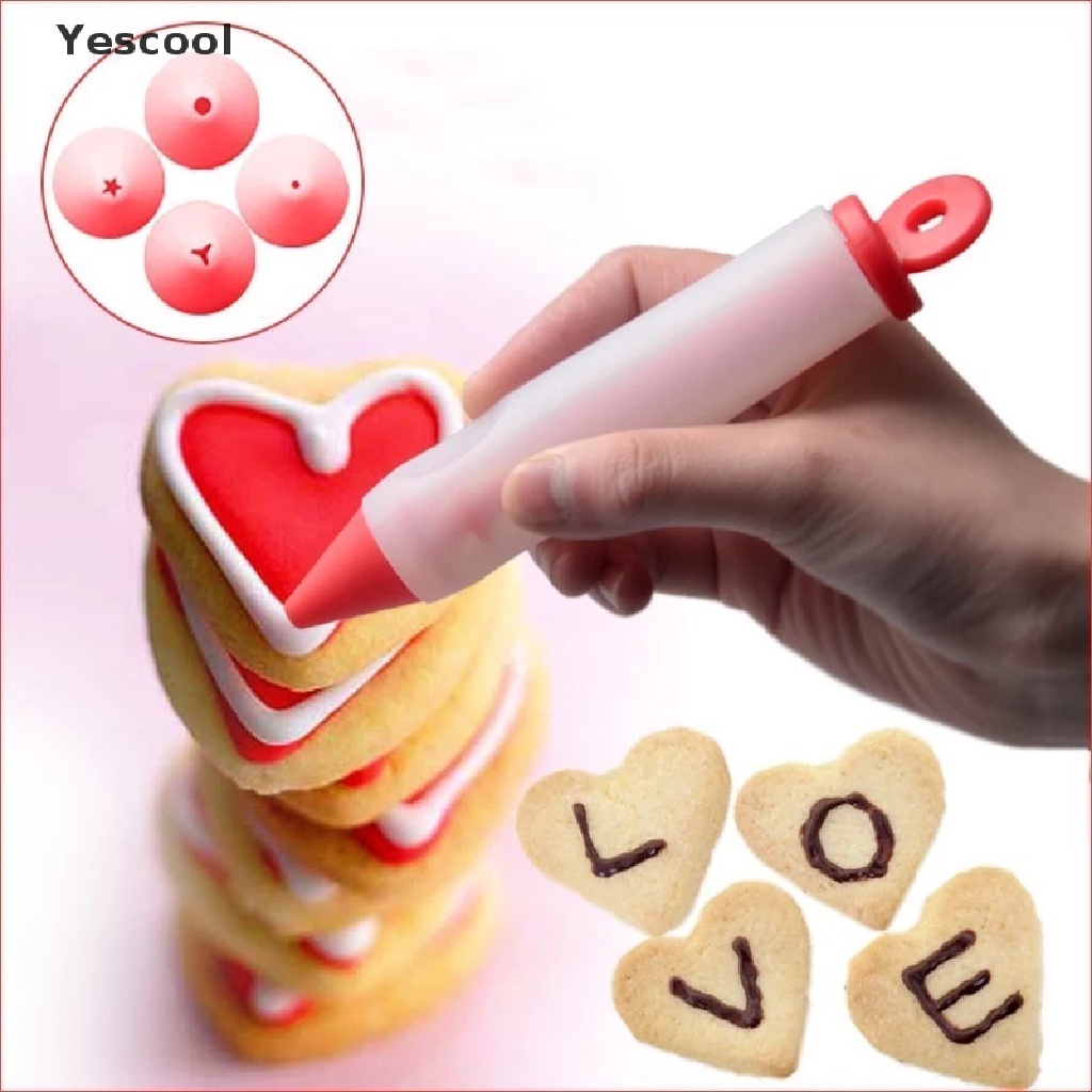 Yescool Pen Icing Piping Bahan Silikon Untuk Dekorasi Kue