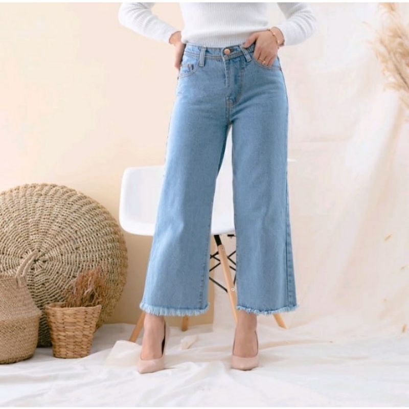 celana panjang jeans//celana jeans wanita//KULOT JEANS.