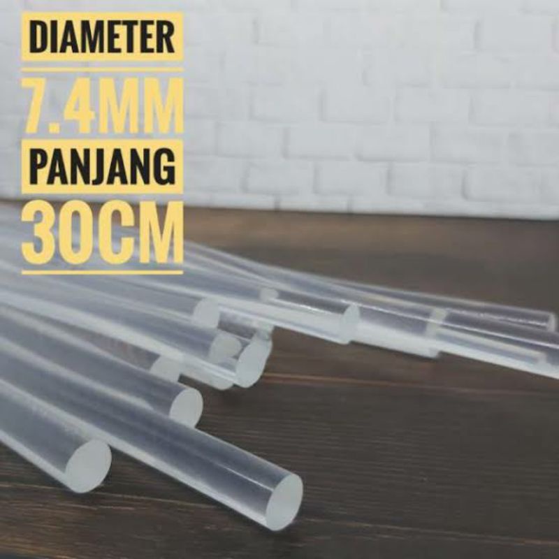 

Lem Tembak Glue Gun 30 Cm Kecil Panjang Bakar Lem Lilin - 0.7CM X 30CM
