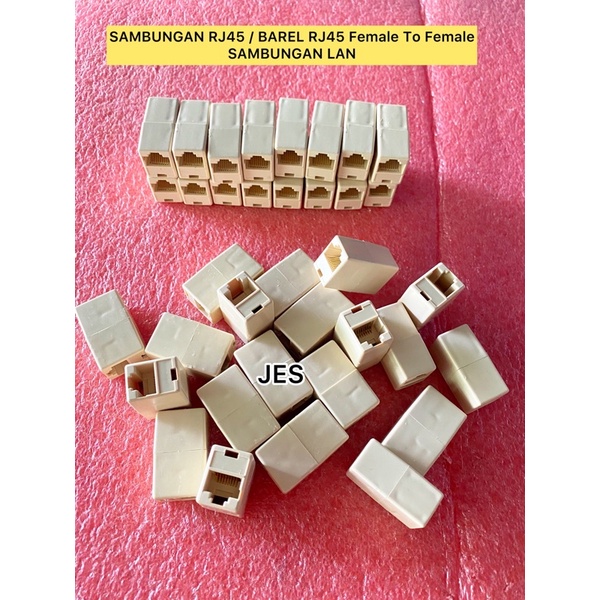 SAMBUNGAN RJ45 / BAREL RJ45 Female To Female SAMBUNGAN LAN