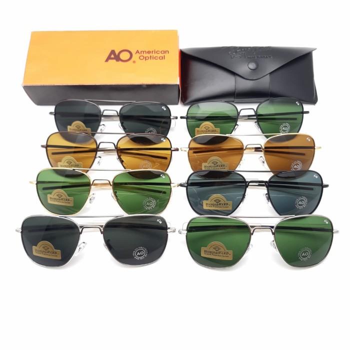 Kacamata Sunglasses AMERICAN OPTICAL AO Pilot Skymaster Silver