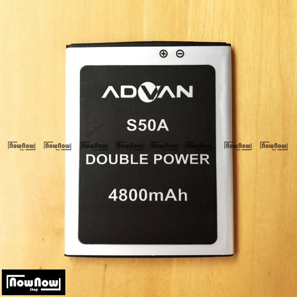 Baterai Advan S50A Original Double Power Batre Batrai Battery HP