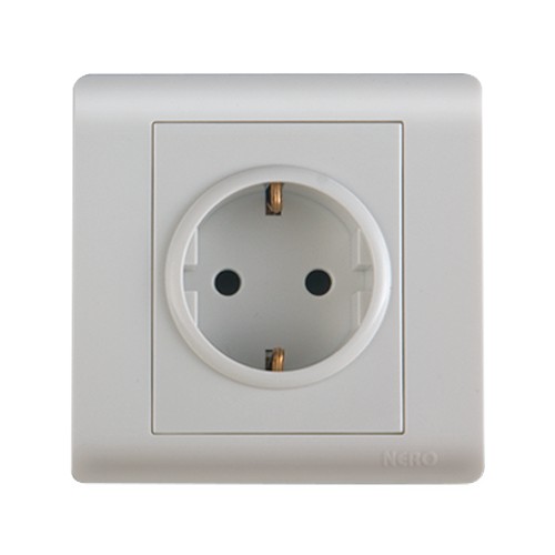 Nero F1616VG 16A 250V~1 Gang Schuko Socket Dengan Shutter