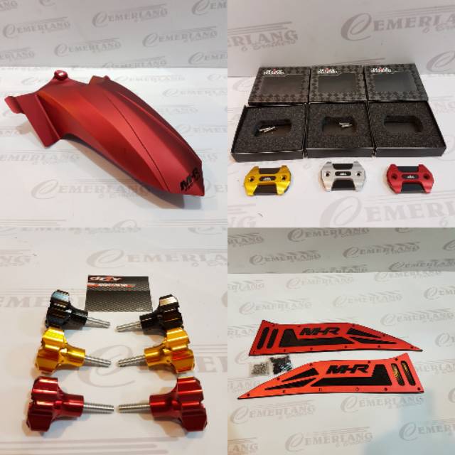 AEROX - VARIASI 6 ITEM CARBON TUTUP MASTER BAUT SPAKBOR KARPET HANDLE SPION YAMAHA AEROX 155