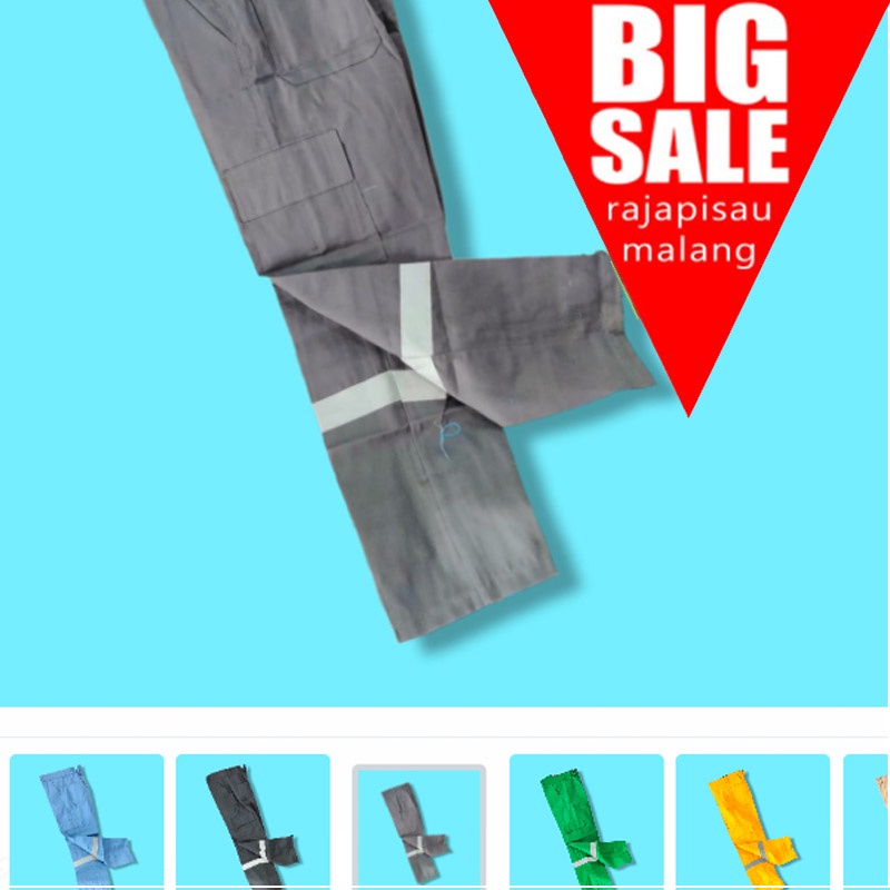 celana safety warna ABU-ABU TERMURAH