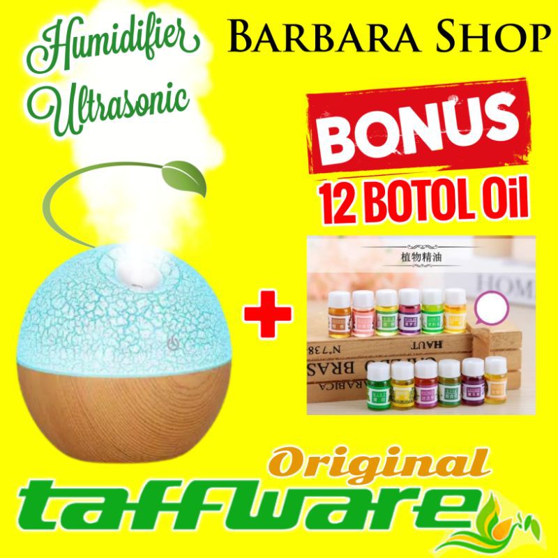 Humidifier Diffuser Aromaterapi Essential Oil Aromatherapy Disfuser Ultrasonic Pelembab Udara-Bulan