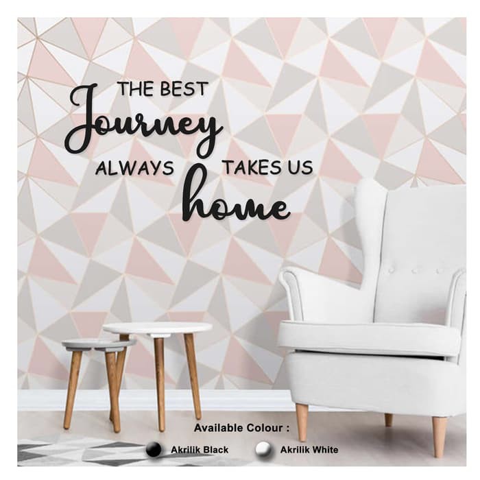 Hiasan Dinding AKRILIK - JOURNEY TAKES US HOME - Wall Décor