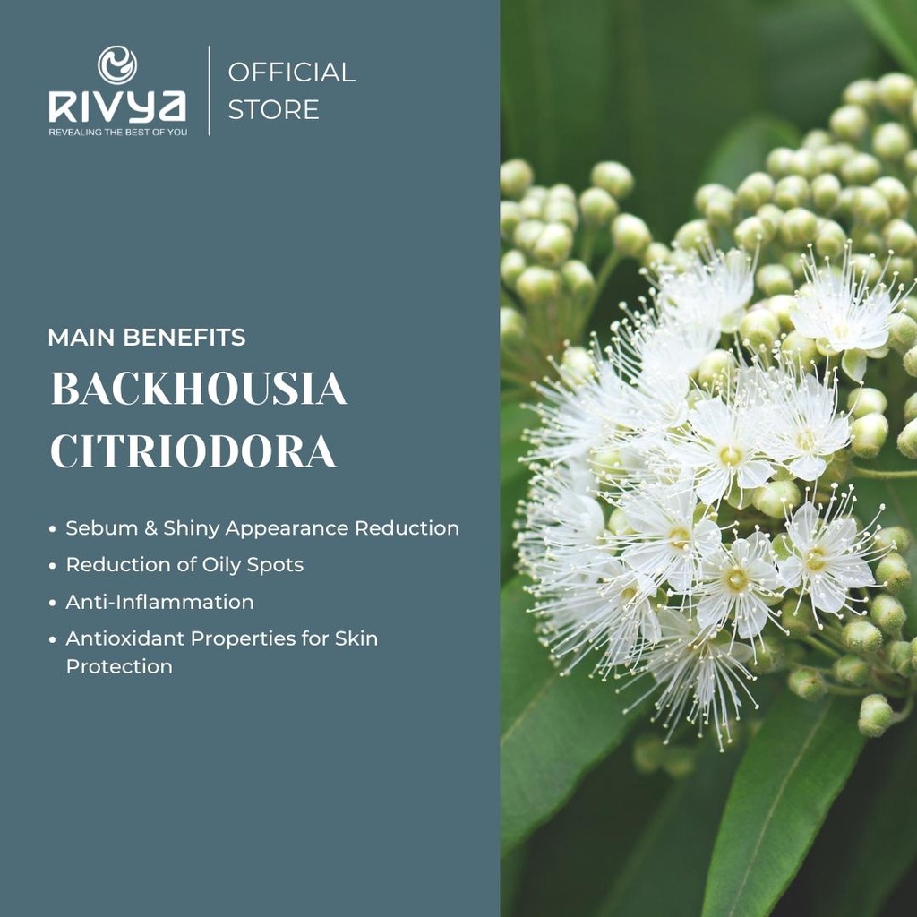 RIVYA Backhousia Facial Wash 100ML / Sabun Cuci Muka / Pembersih Wajah Anti Keset