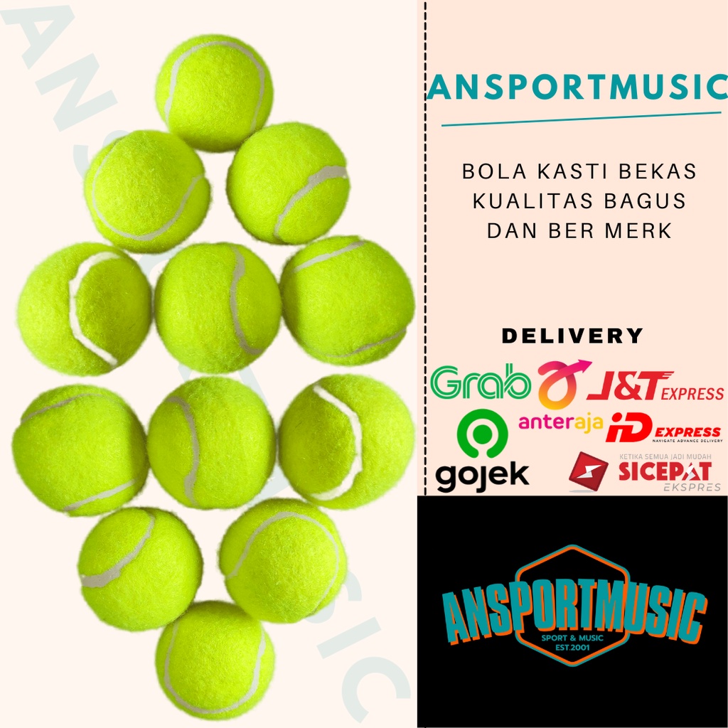 Bola Kasti Lapangan Bola Tenis Bekas Premium