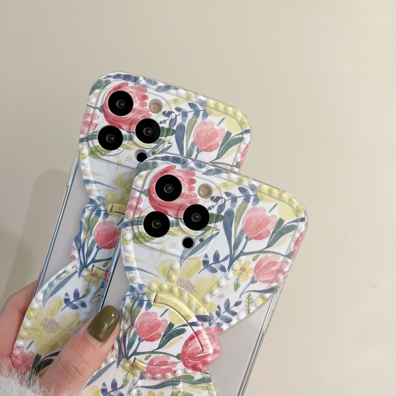 Colorful Flower Bow Softcase Casing Case iphone XS XS Max XR 11 Pro Max 12 Pro Max 13 Pro Max