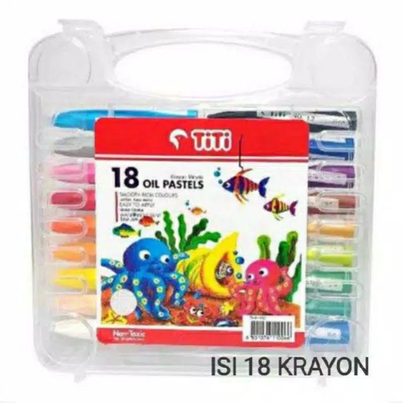 

crayon titi pensil warna isi 18