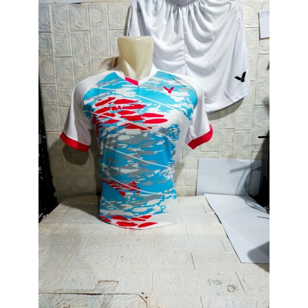 BAJU SETELAN BADMINTON DEWASA VICTOR V140/JERSEY BULUTANGKIS