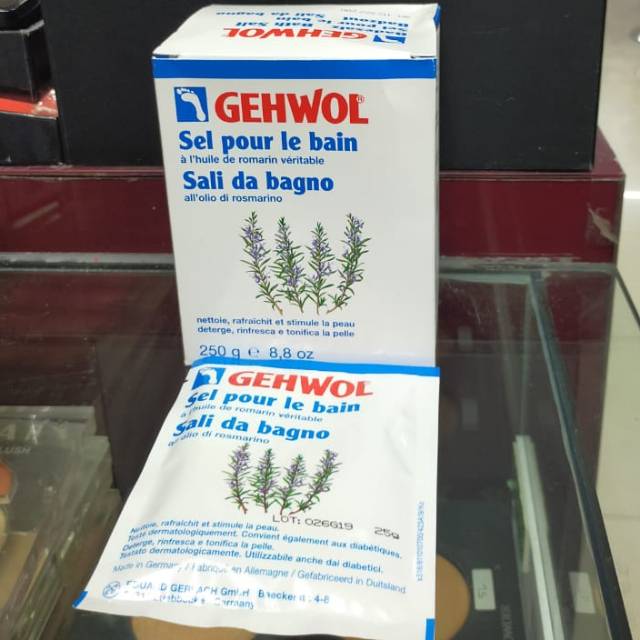 Gehwol Rosemary Bath salt Sachet rendaman kaki pedicure sachet 20gr