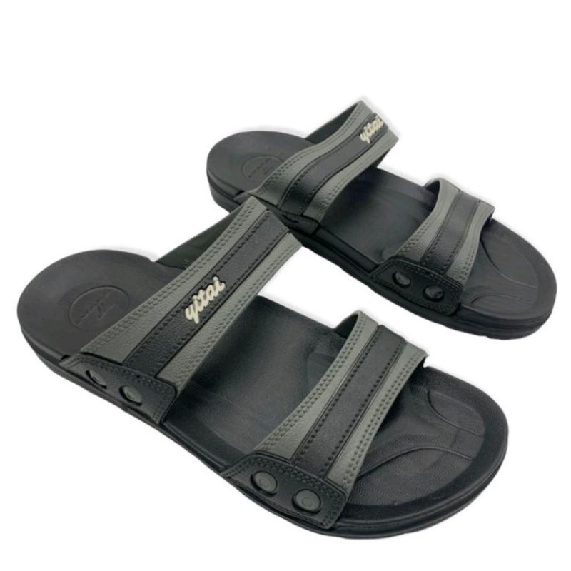 SANDAL Slip On Pria Bahan Karet Anti Licin 334A 334B 334C Size 30 31 32 33 34 35 36 37 38 39 40 41 42 43 44