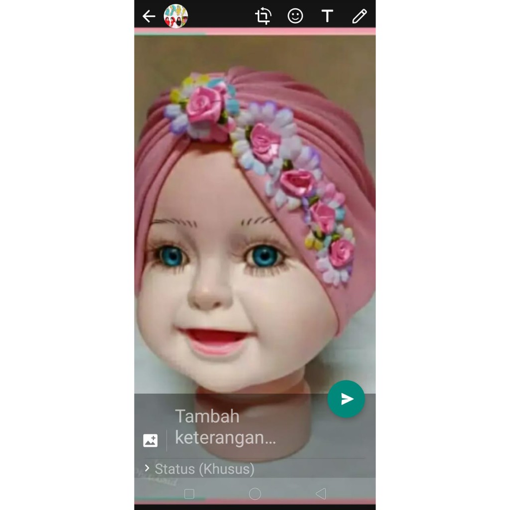 TERMURAH TURBAN ANAK BAYI BABY HANA / BANDANA ANAK MURAH / TURBAN BABY PEREMPUAN LUCU