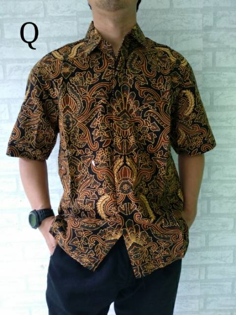 Hem kemeja batik pria jumbo/ kemeja kerja/ seragam kerja