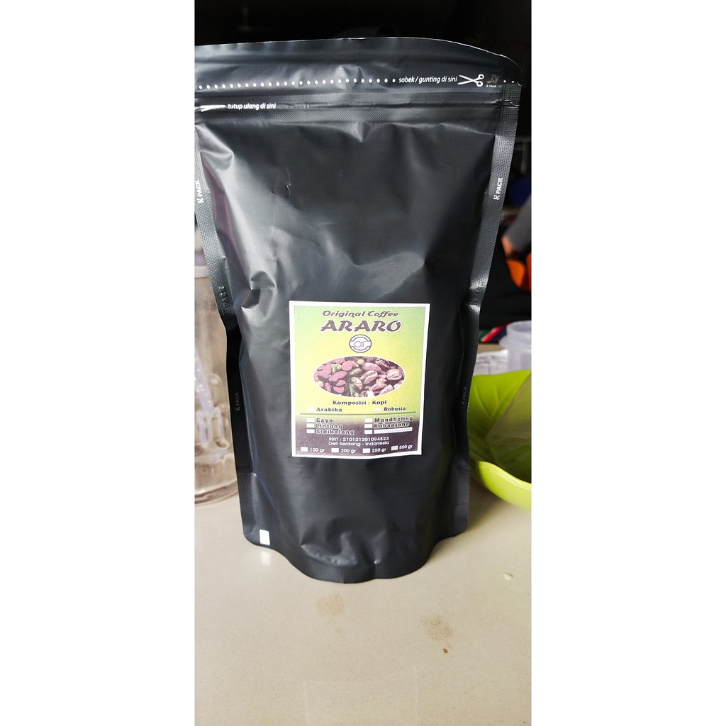 

Kopi hitam Arabica-robusta