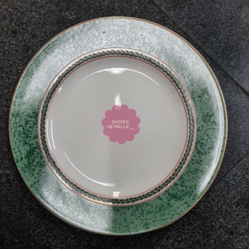 DINNER PLATE CLASSIC GREEN /PIRING CLASSIC KLASIK PIRING SANGO
