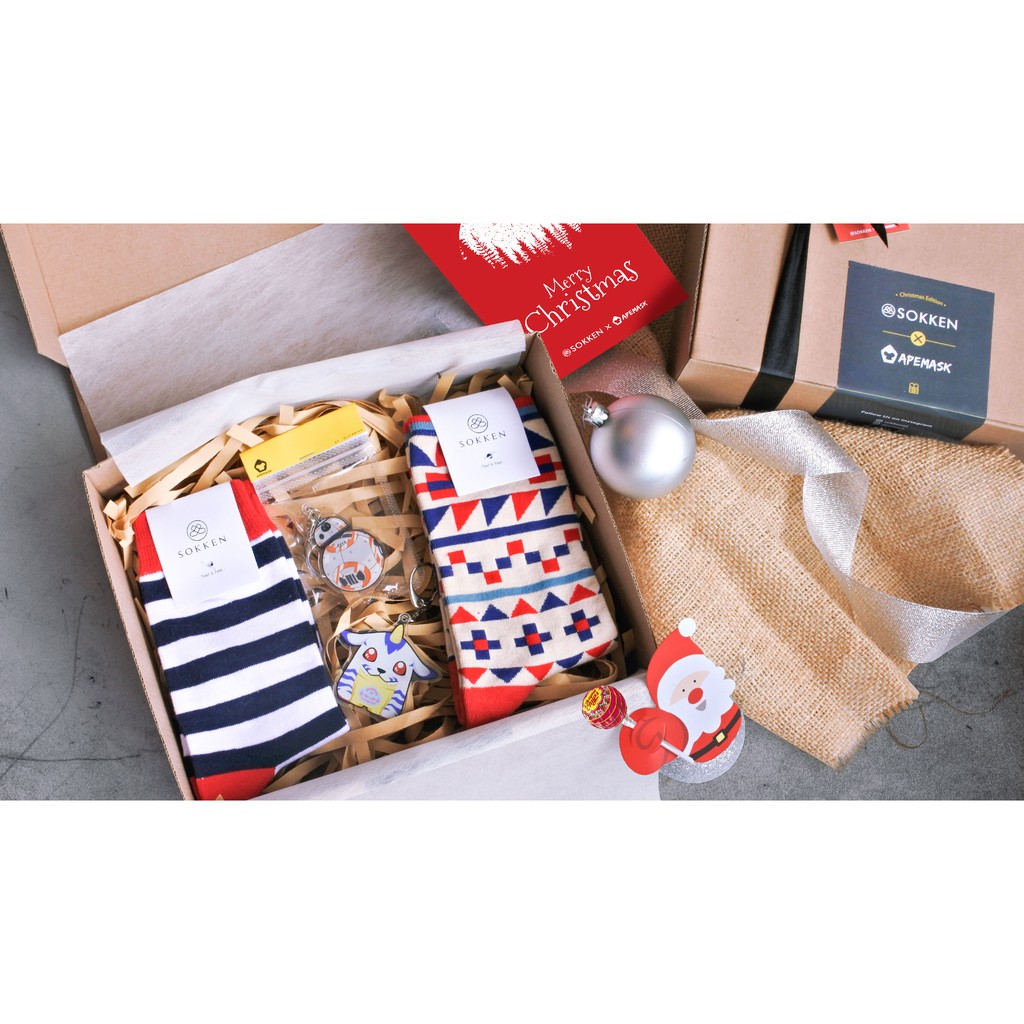 

[FOR HIM] Christmas Hamper Sokken x Apemask /Hadiah Natal/ Gift Box
