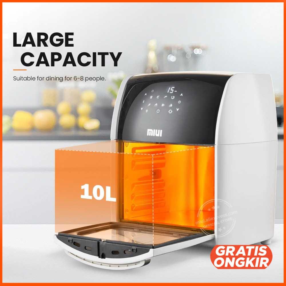 Smart Air Fryer Oven Mesin Penggoreng Udara 10L - HIC-AF-8081D