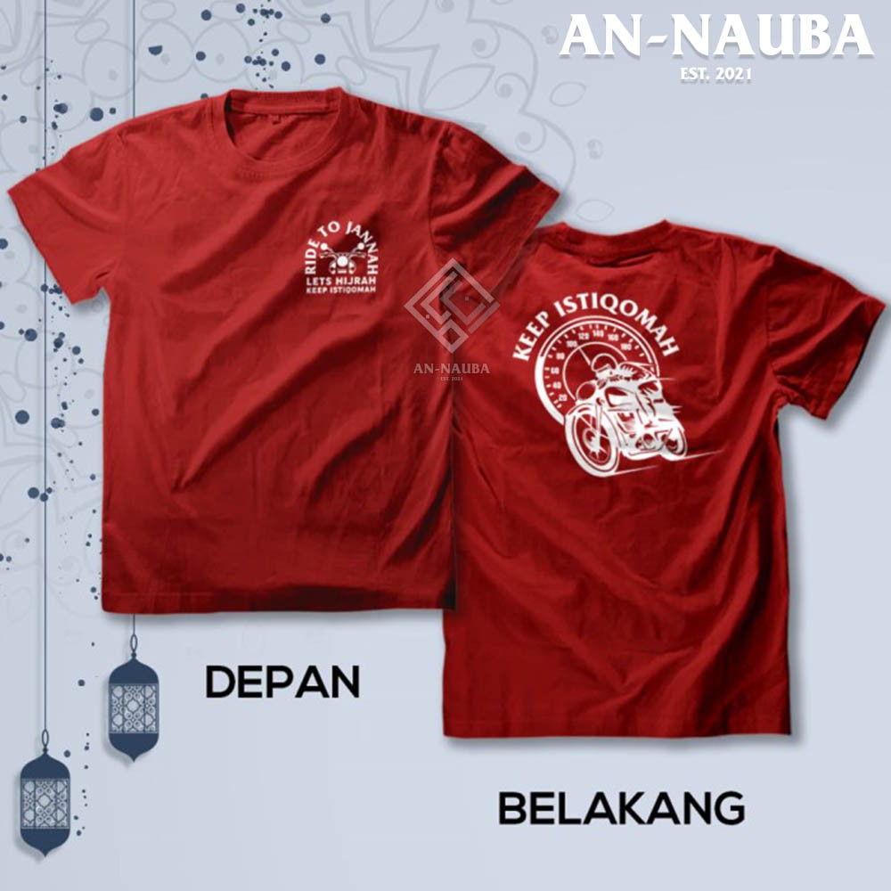 KAOS DAKWAH ISLAMI KEEP ISTIQOMAH / Baju Distro Santri Islam / Tshirt Muslim Trendy [AN-6312]-4