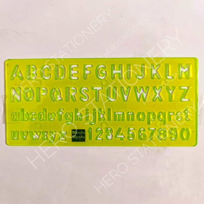 

Produk Set Penggaris Cetakan Moshi Template Ruler Huruf 4 Ukuran Sale!!!