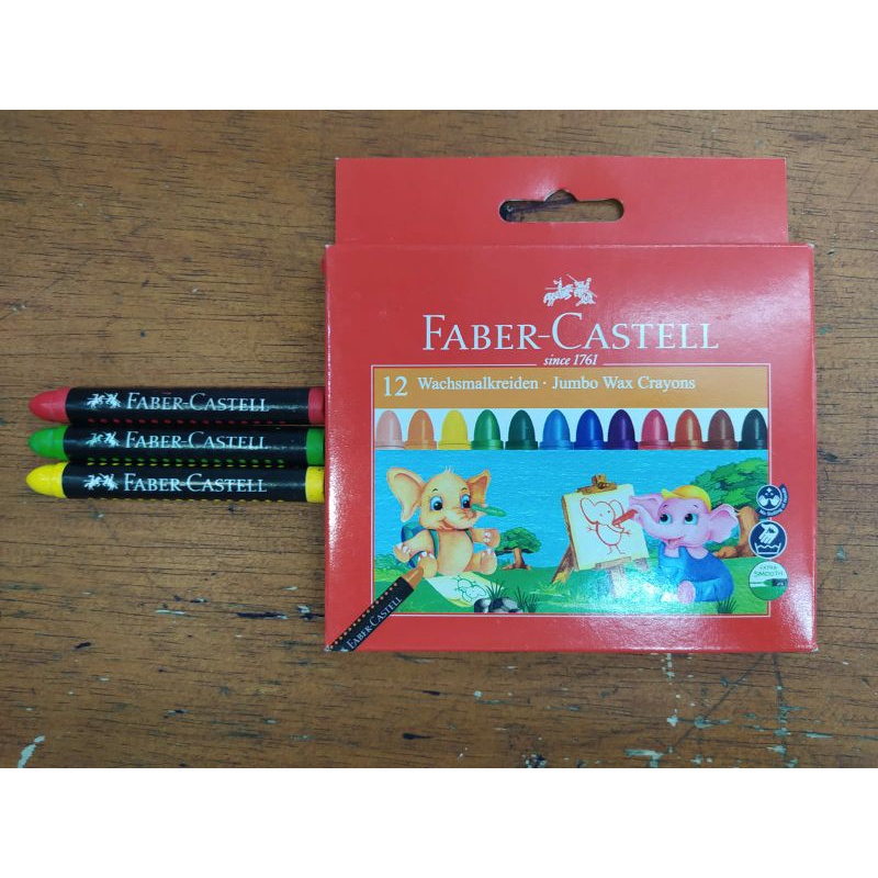 

CRAYON WAX FABER CASTLE 12 WARNA JUMBO