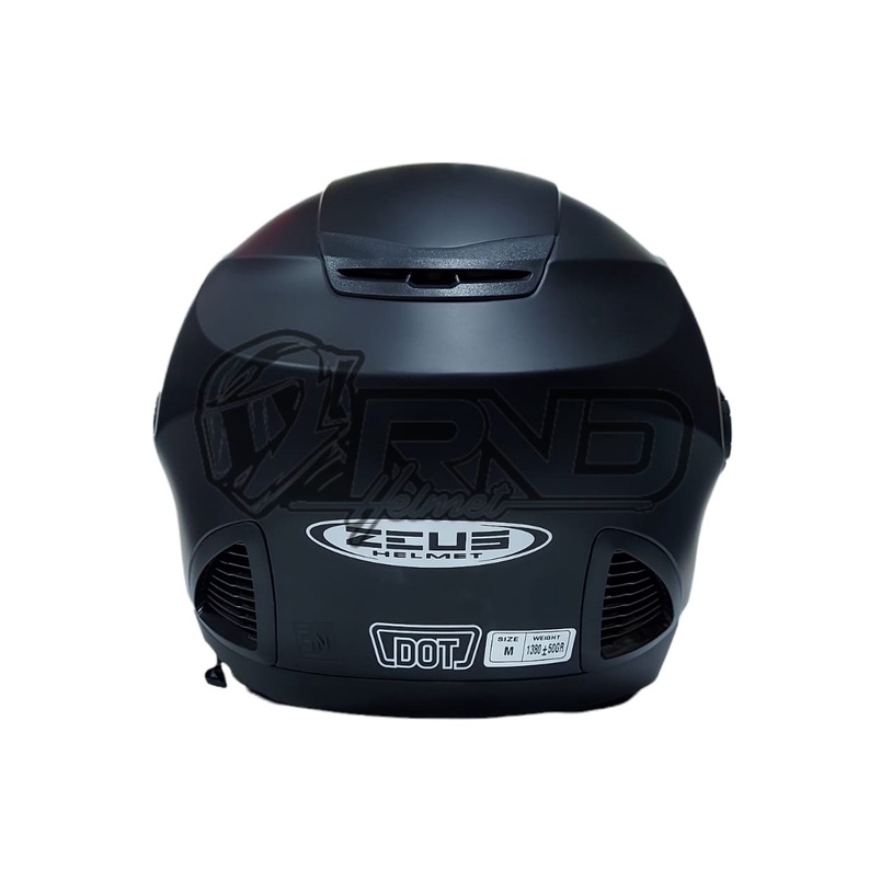 Helm Zeus 611 Hitam Doff Half Face Zs611-2
