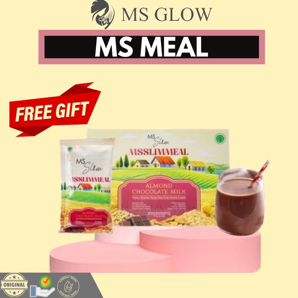 MS SLIM MEAL ALMOND CHOCOLATE MILK MS GLOW || MS GLOW MEAL