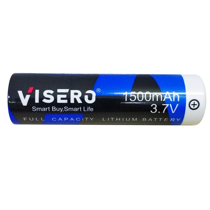 Baterai/Battery Lithium 18650 Full Kapasitas 3.7V 1500Mah Visero