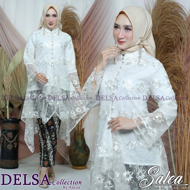 Set kebaya salsa tunic tulle mutiara