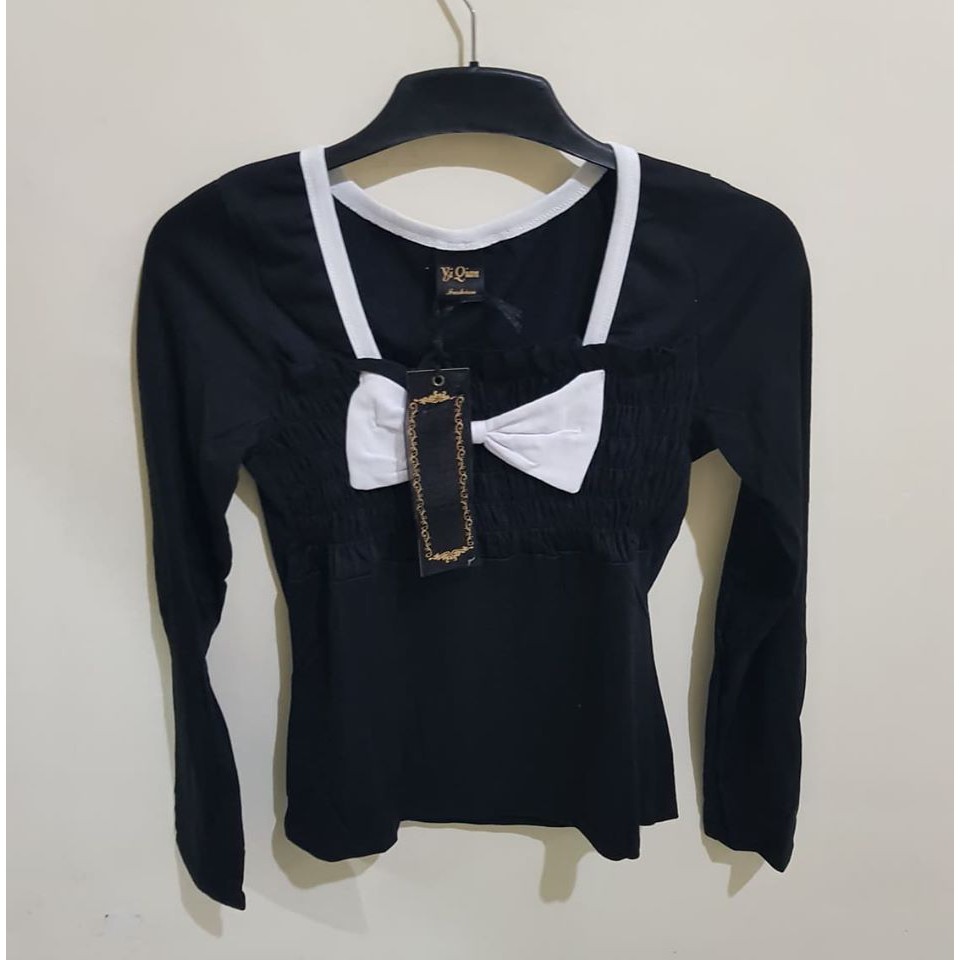 T-Shirt Korean Style Black 183536