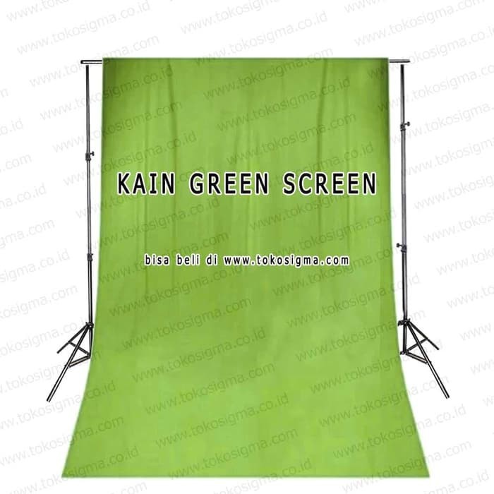 Tiang Kain Foto Green Screen Tripod Stand 3x2.5 M Back Ground Backdrop Studio