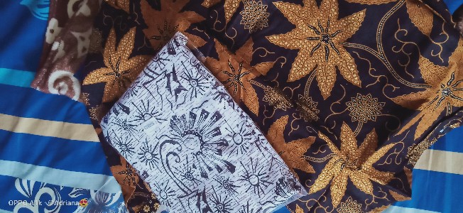 Batik Wanita Atasan Blouse Modern Model Kerah Besar Batik Kerja Wanita