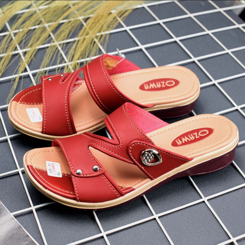 Ozawa sandal wedges wanita/sandal wedges Ozawa 03 soffi