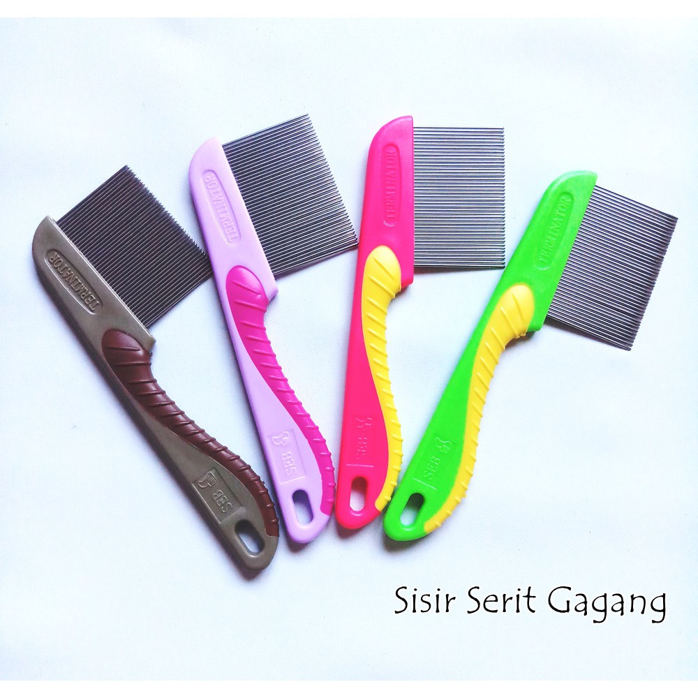 Sisir Serit Gagang Anti Kutu Stainless