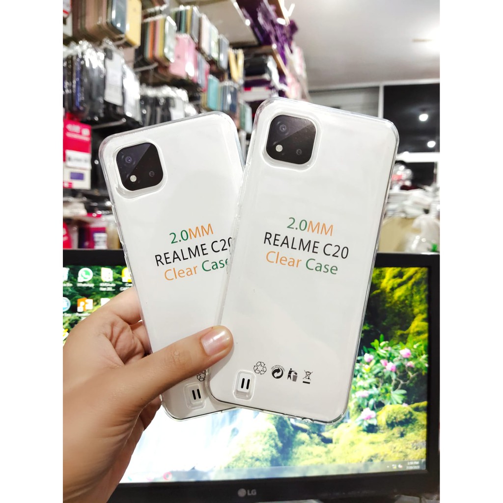 SoftCase OEM Transparan Realme C20 C20A 6.5 Inchi Clear Ultra Thin TEBAL 2.0mm SUPER CLEAR