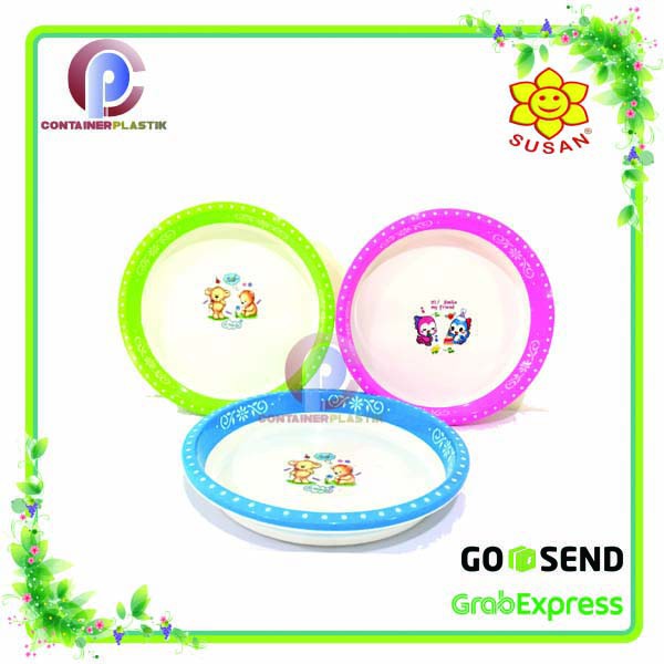 Nampan Bulat 30 Cm/ Nampan Plastik Bulat Cantik/ Nampan Saji- Susan