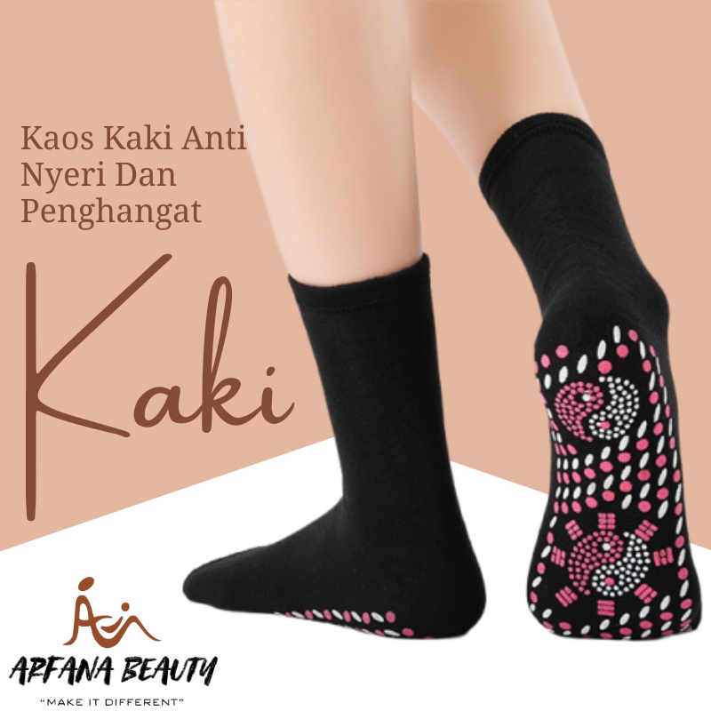 Kaos Kaki Terapi  Pemanas Magnetik Turmalin Penghangat Kaki Kaos Kaki Musim Dingin Winter