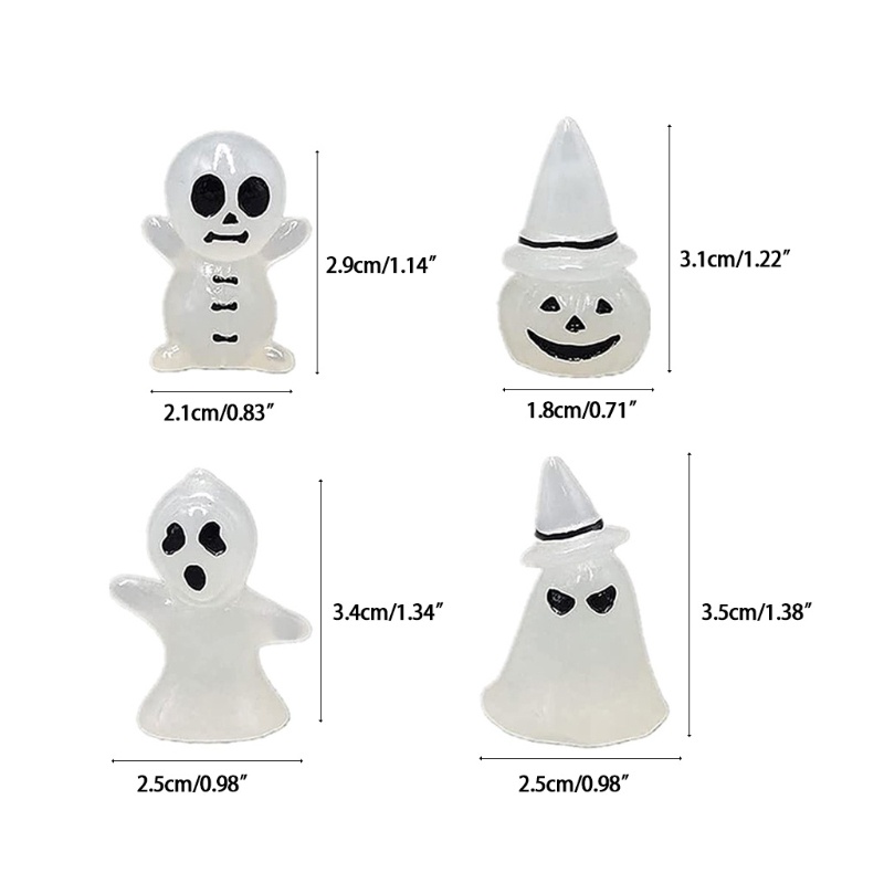 8pcs / Set Ornamen Miniatur Gnome Luminous Bahan Resin Untuk Dekorasi Balkon Tangki Akuarium Ikan