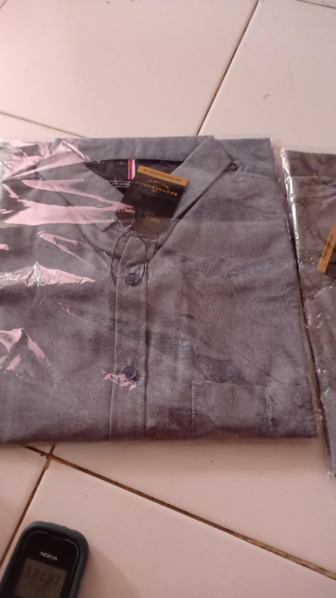 Kemeja Batik Panjang Songket Pria Cowo Kerja Kantor Hitam